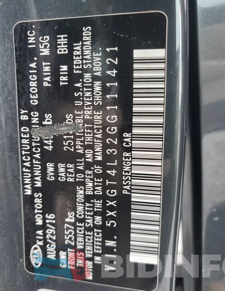 5XXGT4L32GG111421 Photo# 12