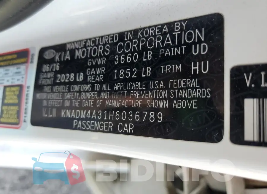 KNADM4A31H6036789 Photo# 13