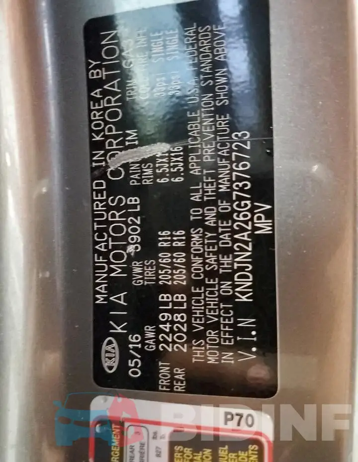 KNDJN2A26G7376723 Photo# 12