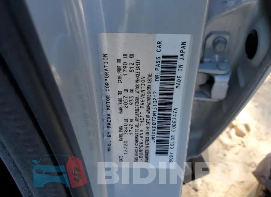 JM1DKDB72M1510217 Photo# 13