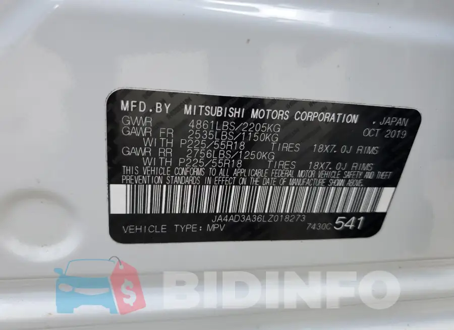 JA4AD3A36LZ018273 Photo# 14