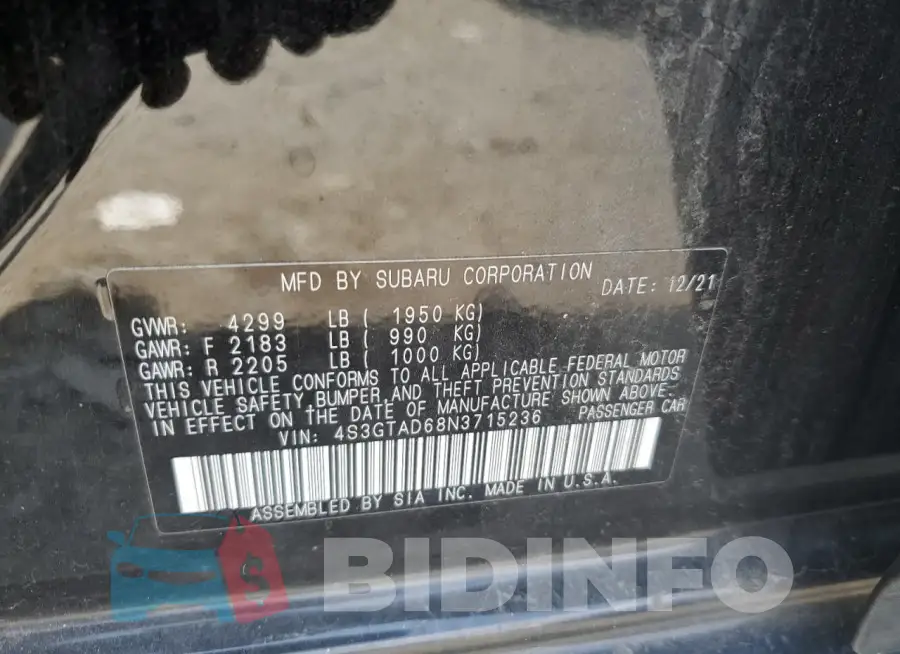 4S3GTAD68N3715236 Photo# 12