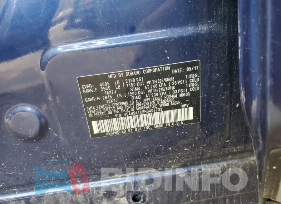 4S4BSATC8H3407732 Photo# 14