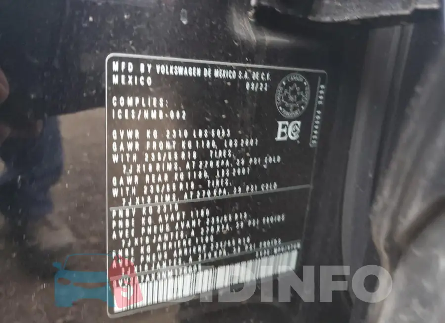3VV2B7AX3NM176005 Photo# 13