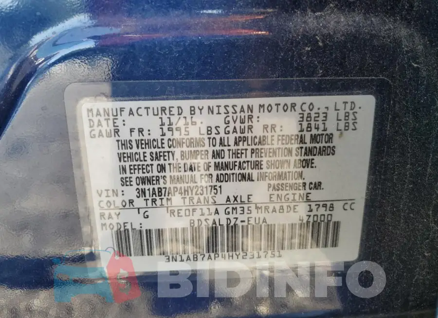 3N1AB7AP4HY231751 Photo# 13