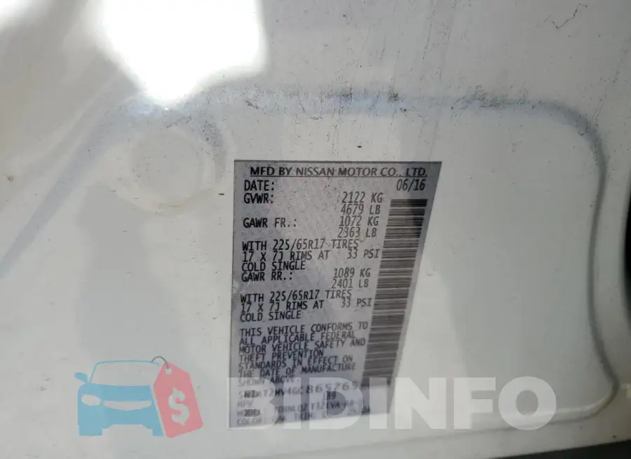 5N1AT2MV4GC865765 Photo# 14