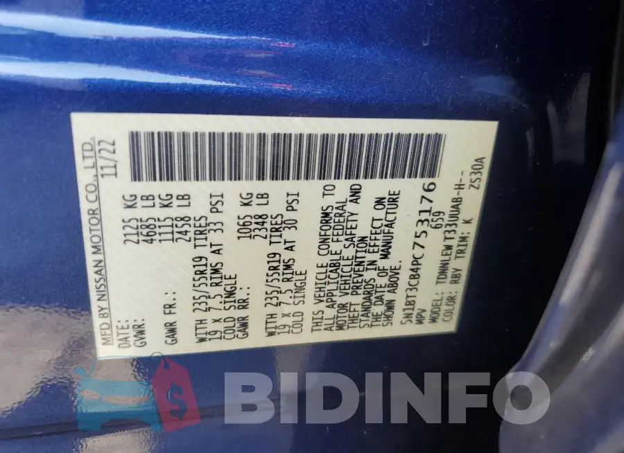 5N1BT3CB4PC753176 Photo# 12