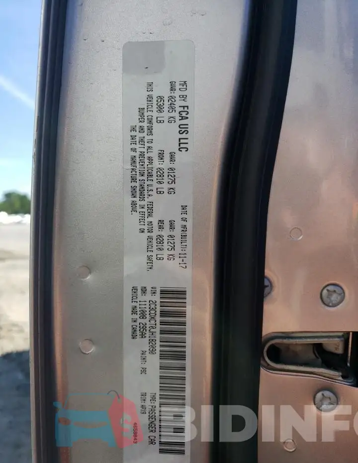 2C3CDXCT0JH182090 Photo# 12