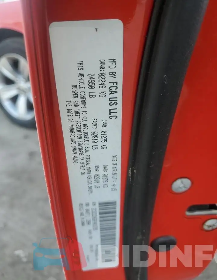 2C3CDZAG9FH816795 Photo# 12