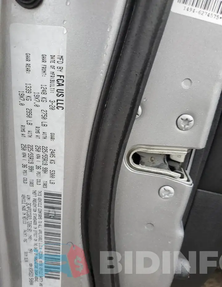 3C4PDCGB2LT206181 Photo# 13
