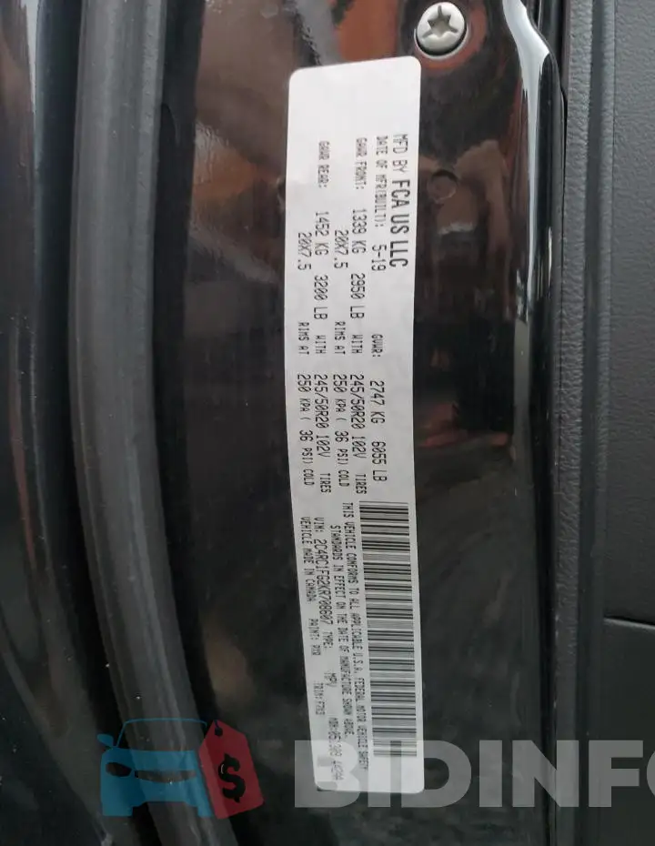 2C4RC1FG2KR708607 Photo# 14