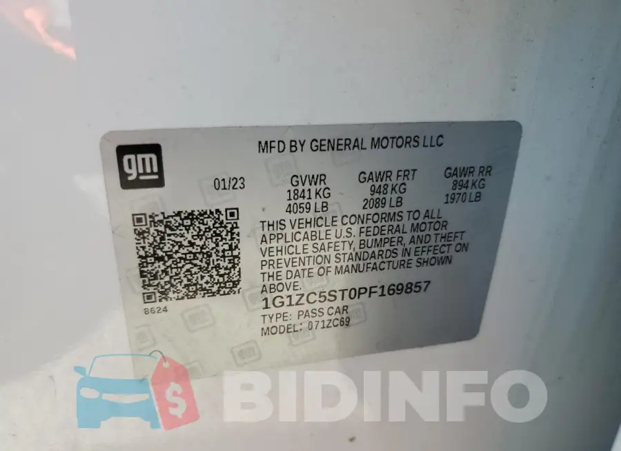 1G1ZC5ST0PF169857 Photo# 12