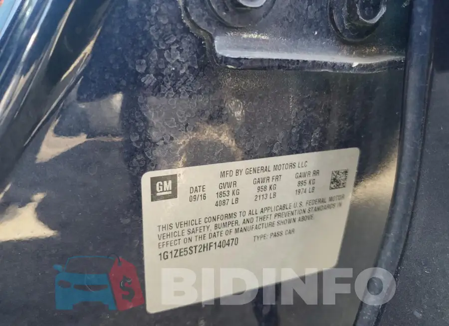1G1ZE5ST2HF140470 Photo# 12