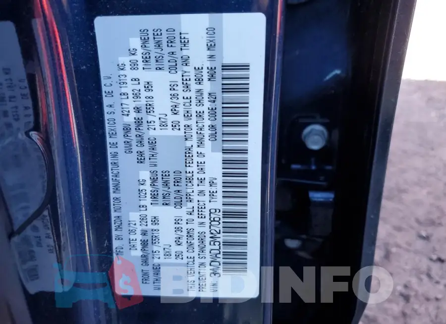 3MVDMADL5MM270679 Photo# 13
