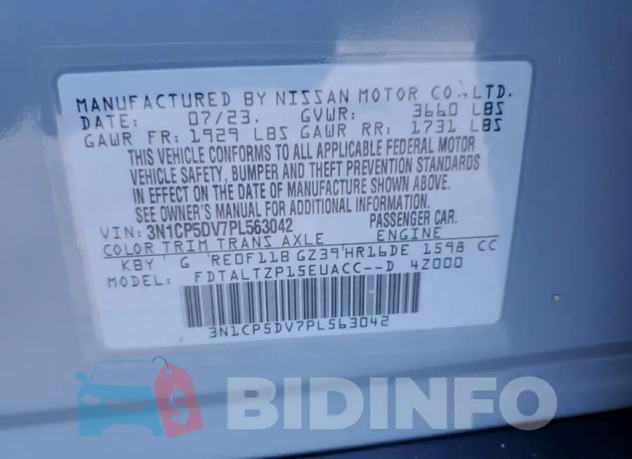 3N1CP5DV7PL563042 Photo# 13