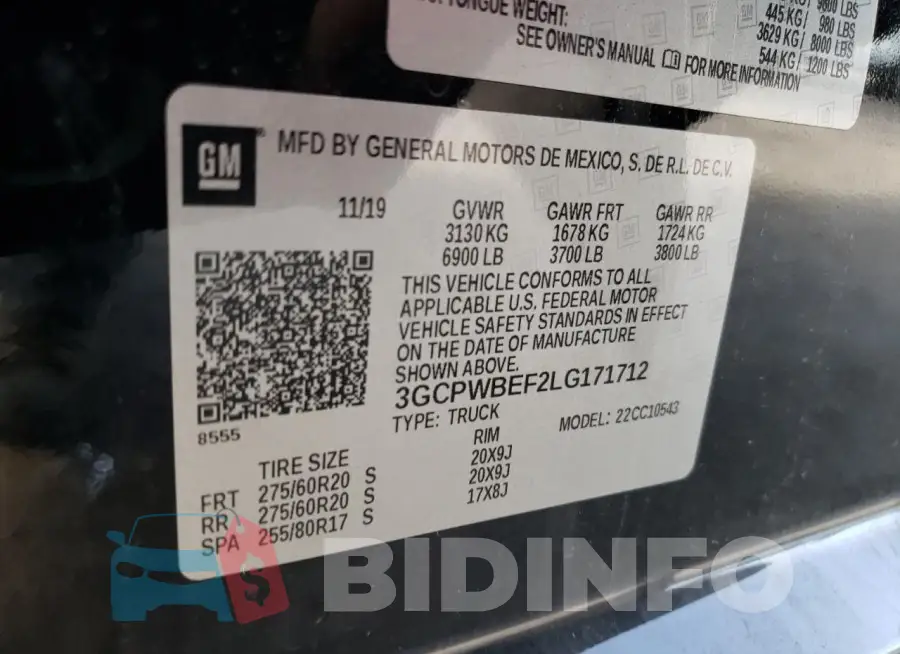 3GCPWBEF2LG171712 Photo# 12
