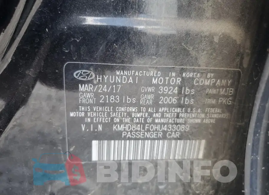 KMHD84LF0HU433089 Photo# 12