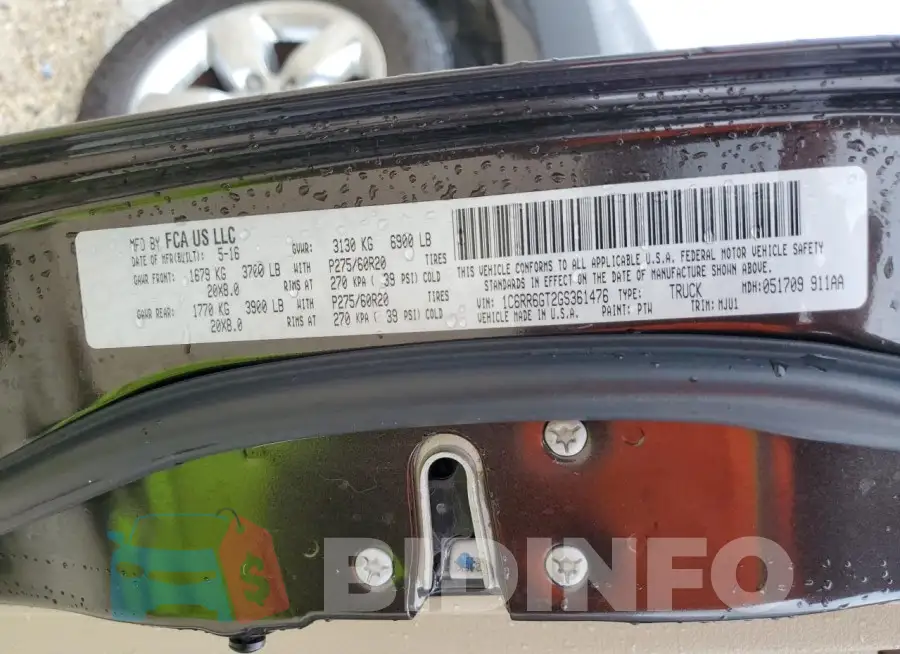 1C6RR6GT2GS361476 Photo# 12