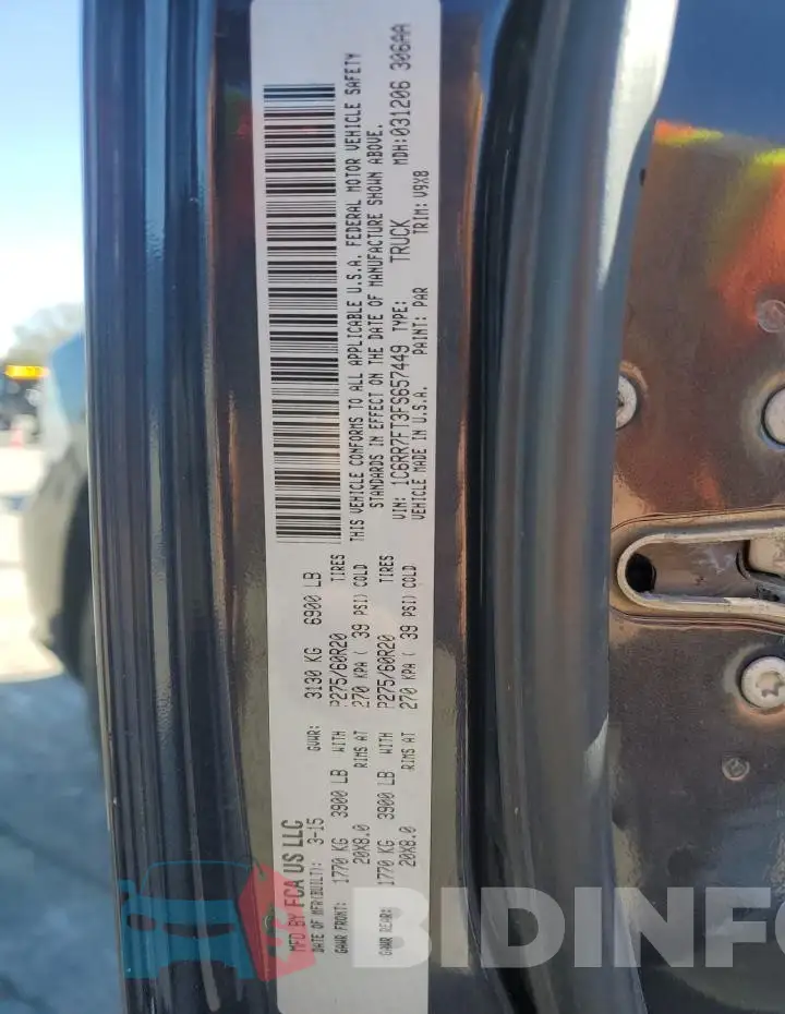 1C6RR7FT3FS657449 Photo# 12