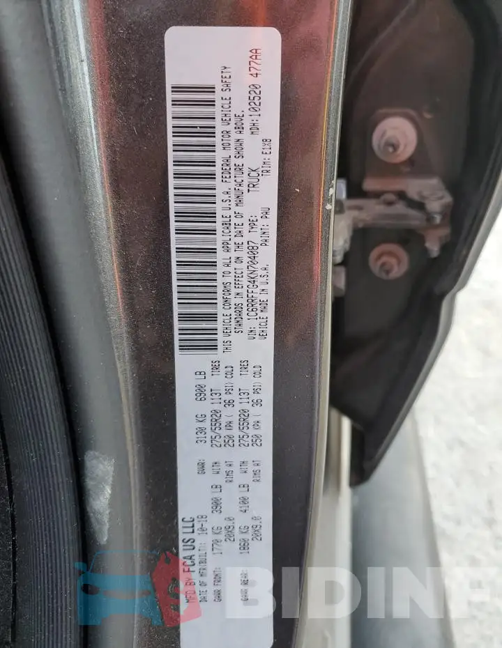 1C6RRFFG4KN704087 Photo# 12