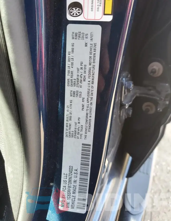 1C6SRFBT0MN724022 Photo# 12