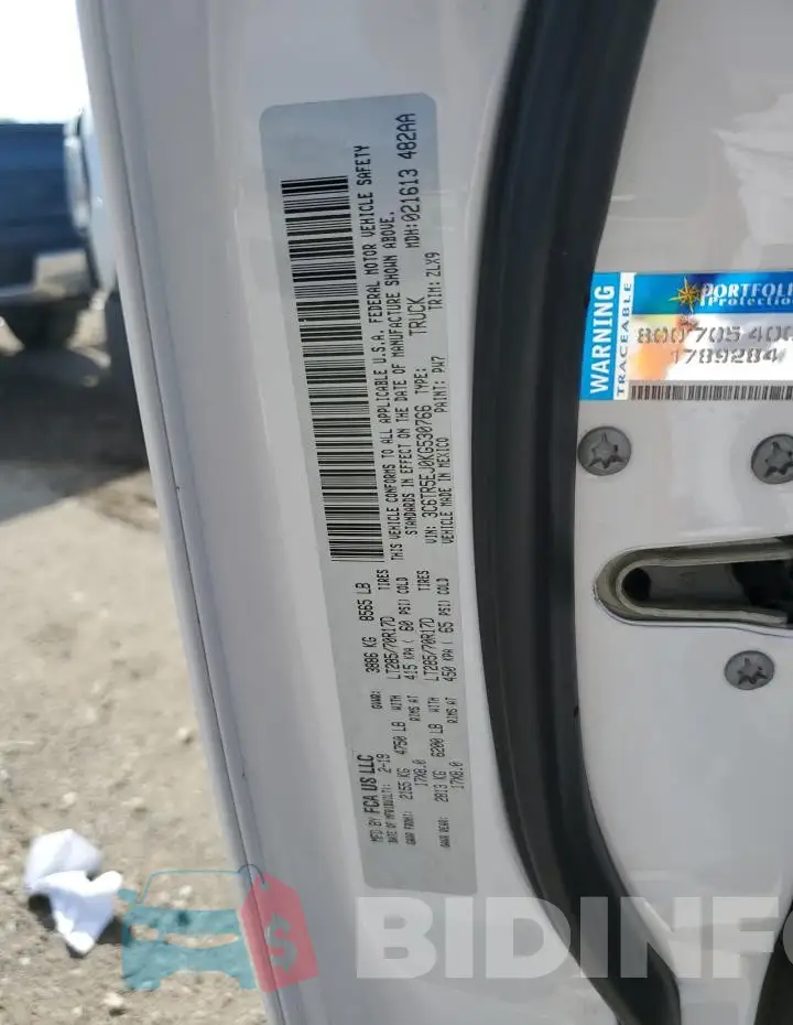 3C6TR5EJ0KG530766 Photo# 12