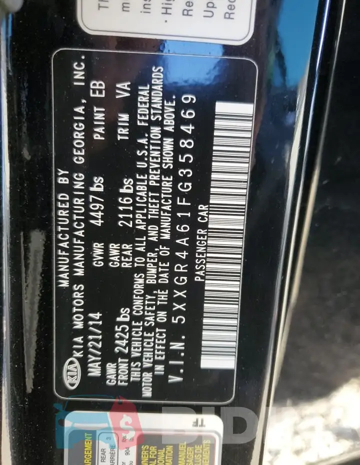 5XXGR4A61FG358469 Photo# 12