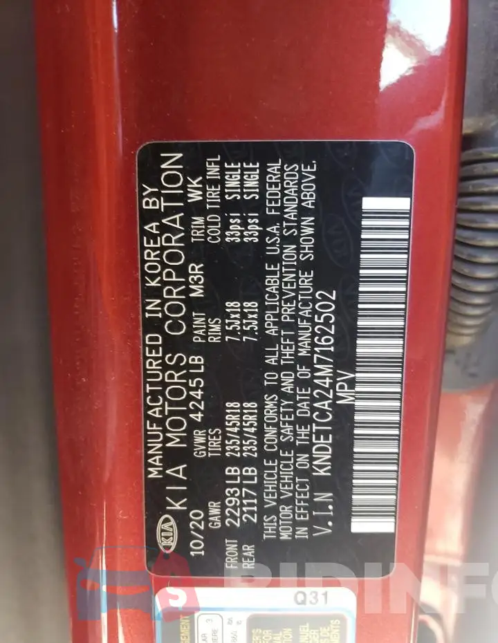 KNDETCA24M7162502 Photo# 13