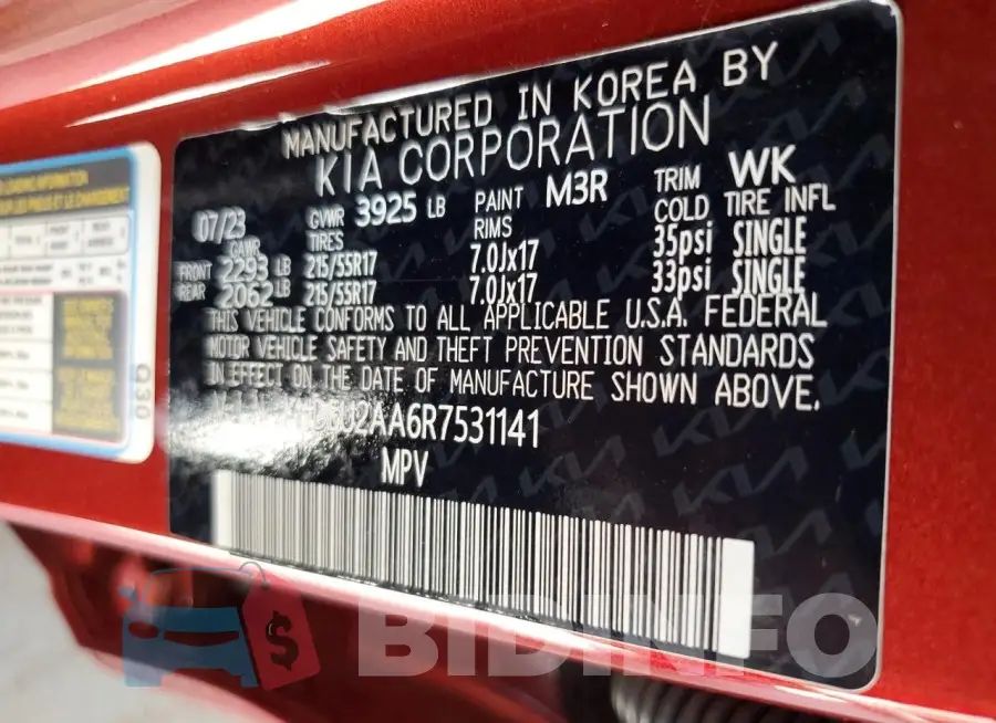 KNDEU2AA6R7531141 Photo# 12