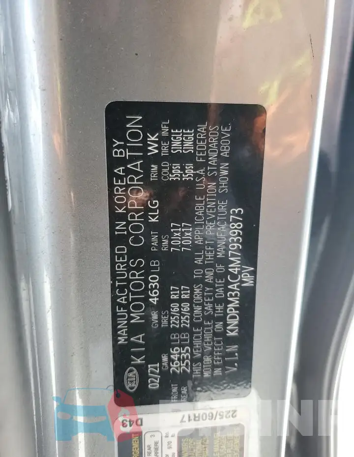 KNDPM3AC4M7939873 Photo# 13