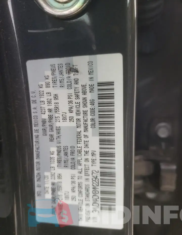 3MVDMADM8MM229472 Photo# 13