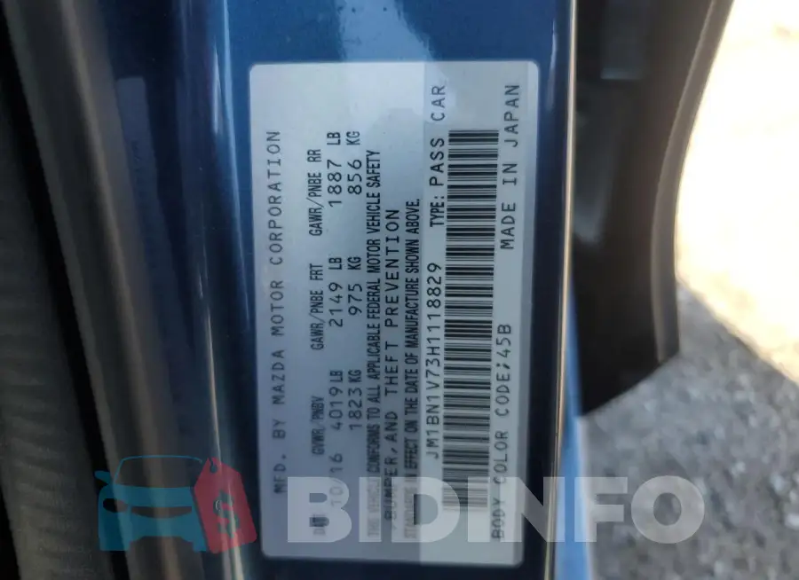 JM1BN1V73H1118829 Photo# 12
