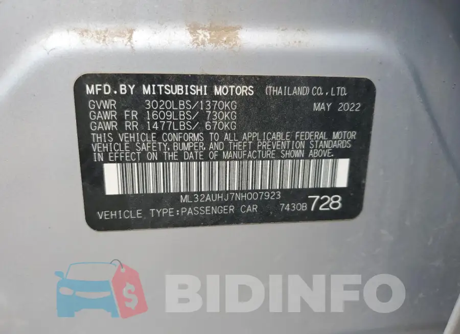 ML32AUHJ7NH007923 Photo# 12