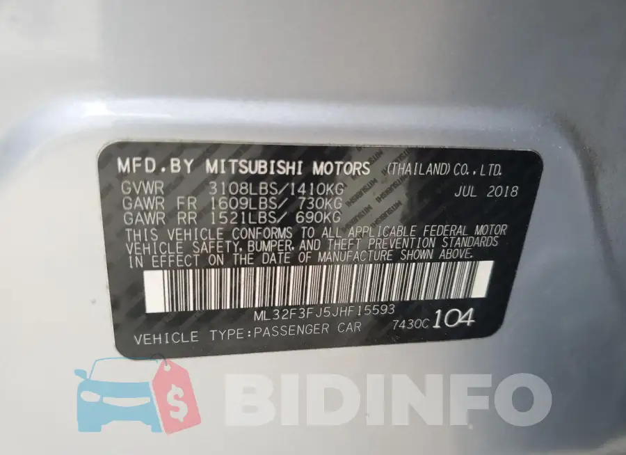 ML32F3FJ5JHF15593 Photo# 13