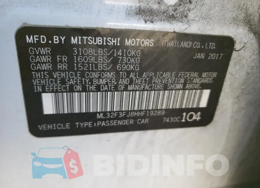 ML32F3FJ8HHF19289 Photo# 12