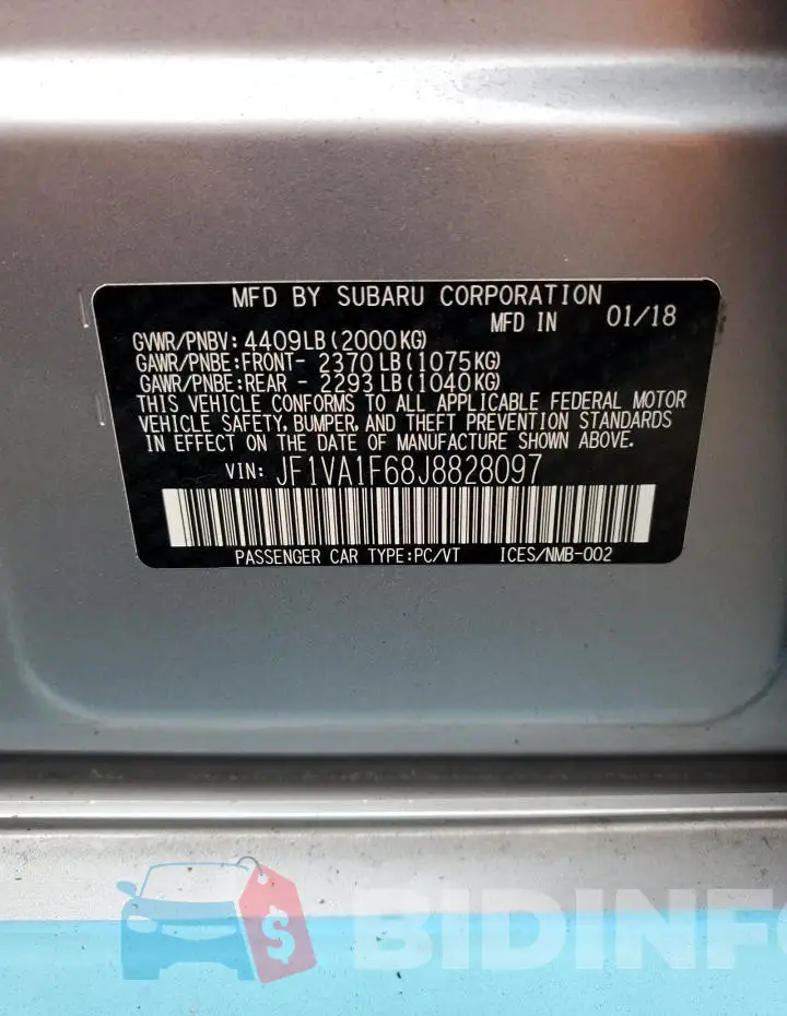 JF1VA1F68J8828097 Photo# 12