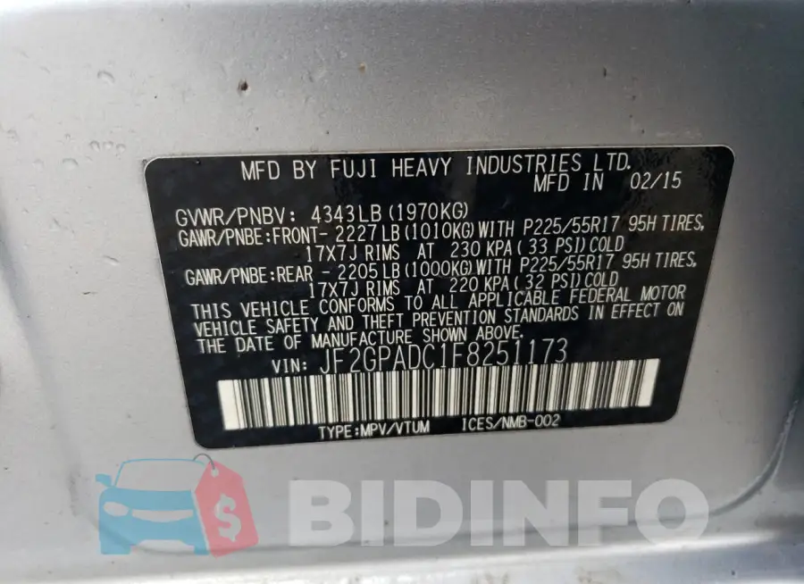 JF2GPADC1F8251173 Photo# 13