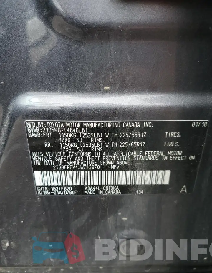 2T3BFREV4JW743970 Photo# 13