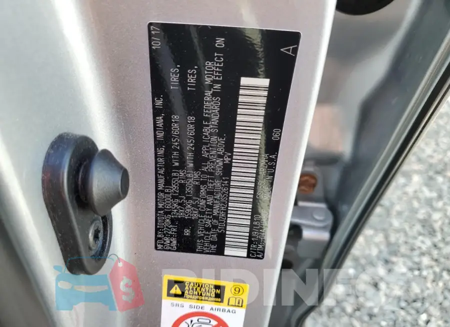 5TDJZRFH2JS526141 Photo# 14