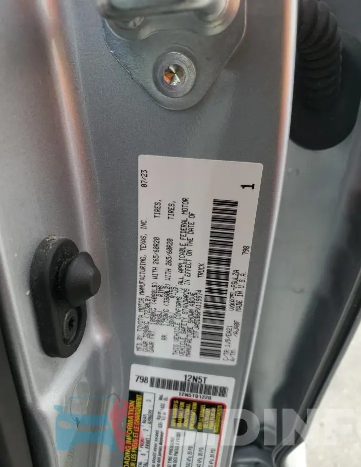 5TFJA5DB6PX119974 Photo# 12