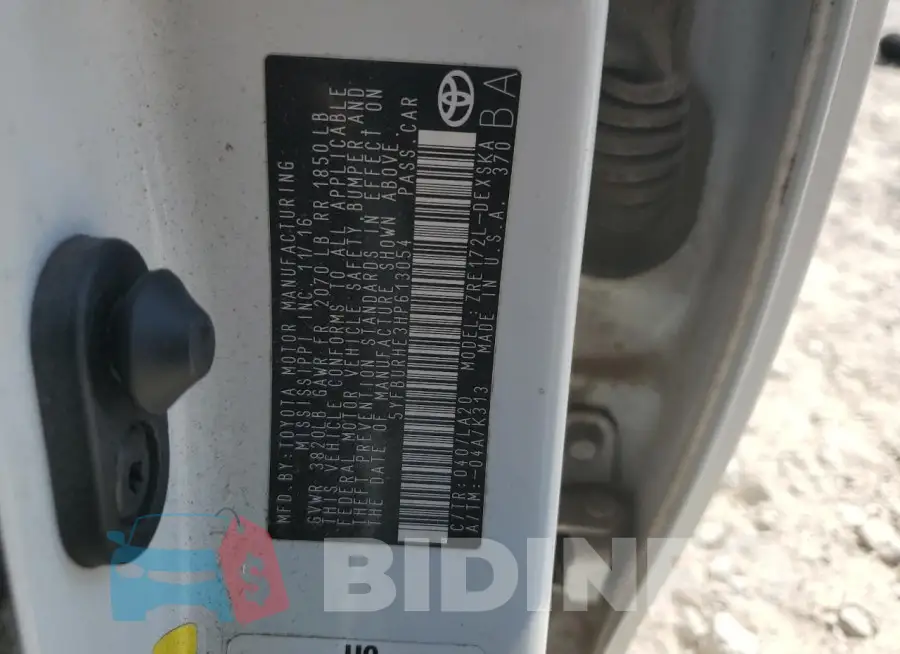 5YFBURHE3HP613054 Photo# 12