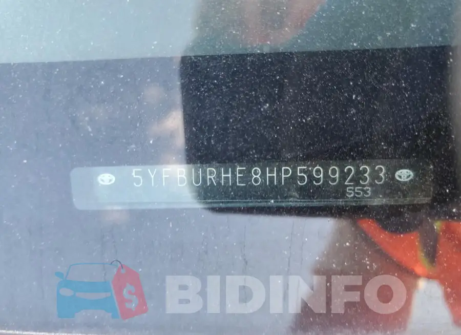 5YFBURHE8HP599233 Photo# 12