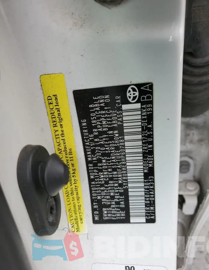 5YFBURHE8HP607881 Photo# 12