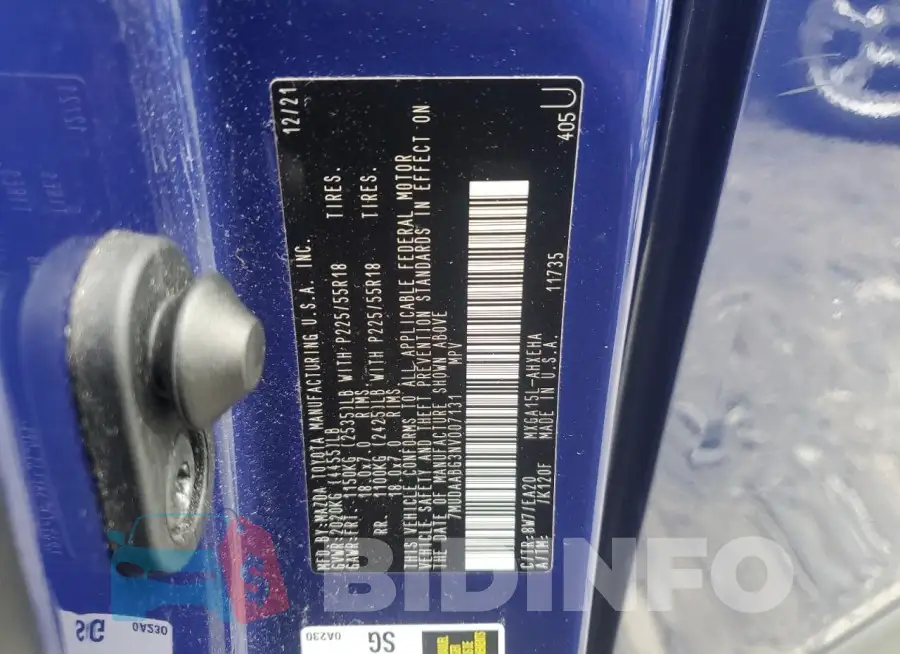 7MUDAABG3NV007131 Photo# 13