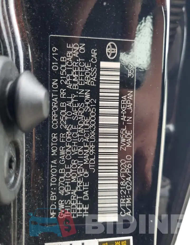 JTDL9RFUXK3000512 Photo# 12