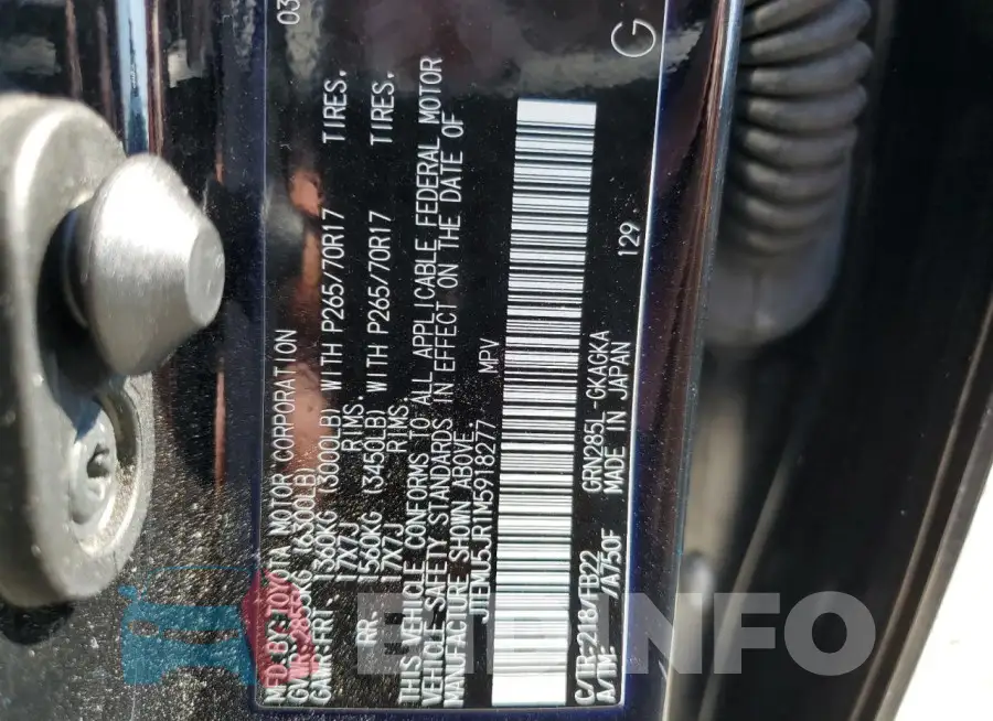 JTEMU5JR1M5918277 Photo# 13