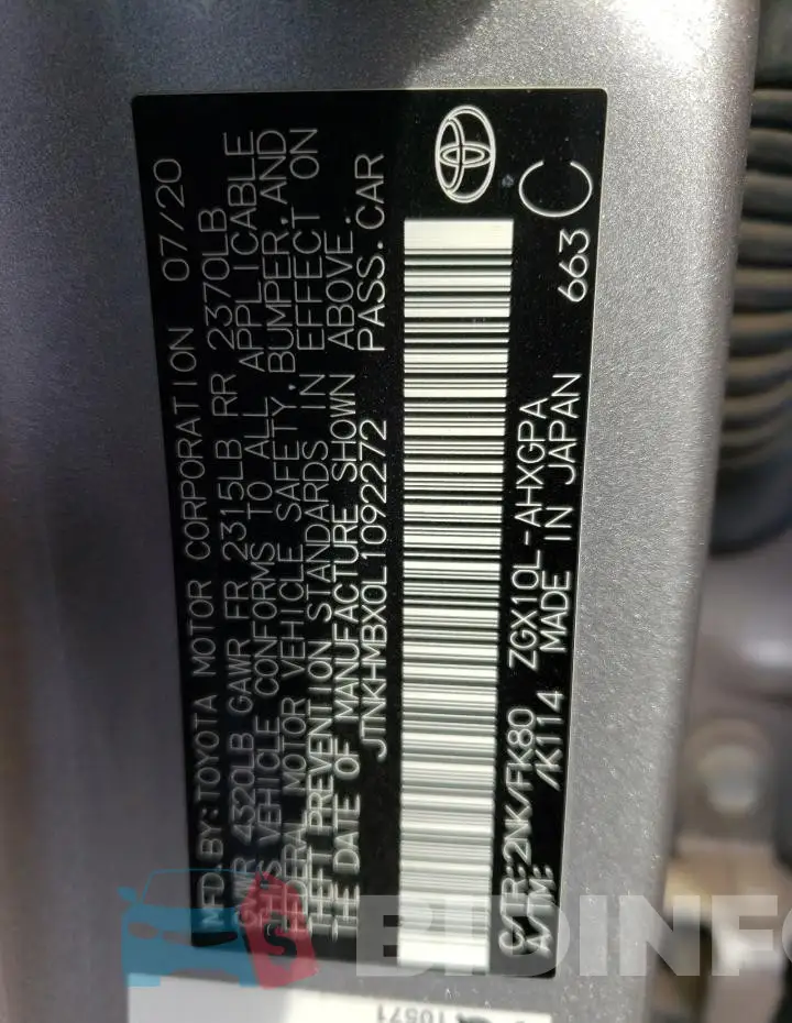 JTNKHMBX0L1092272 Photo# 13