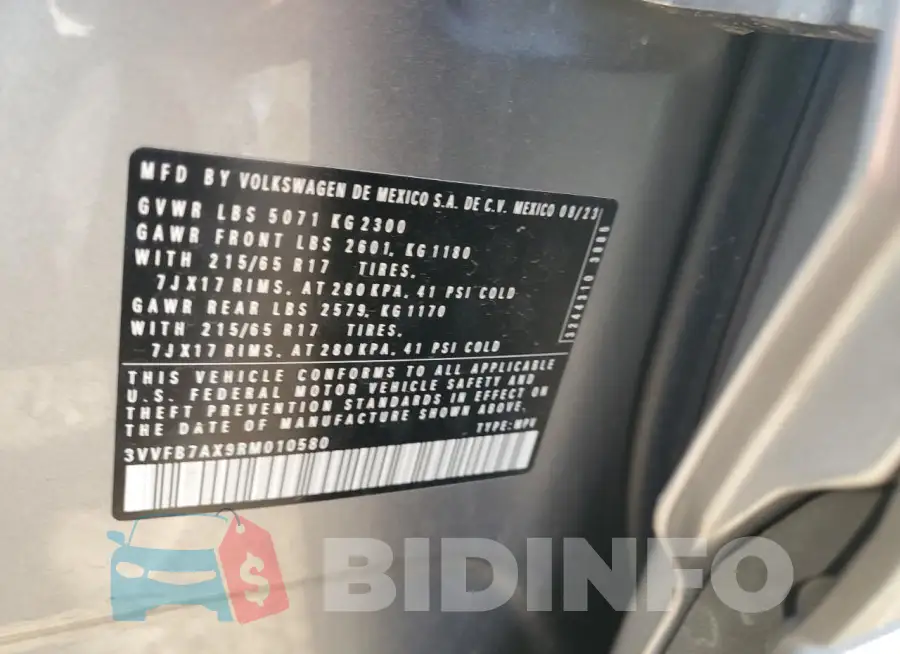 3VVFB7AX9RM010580 Photo# 13