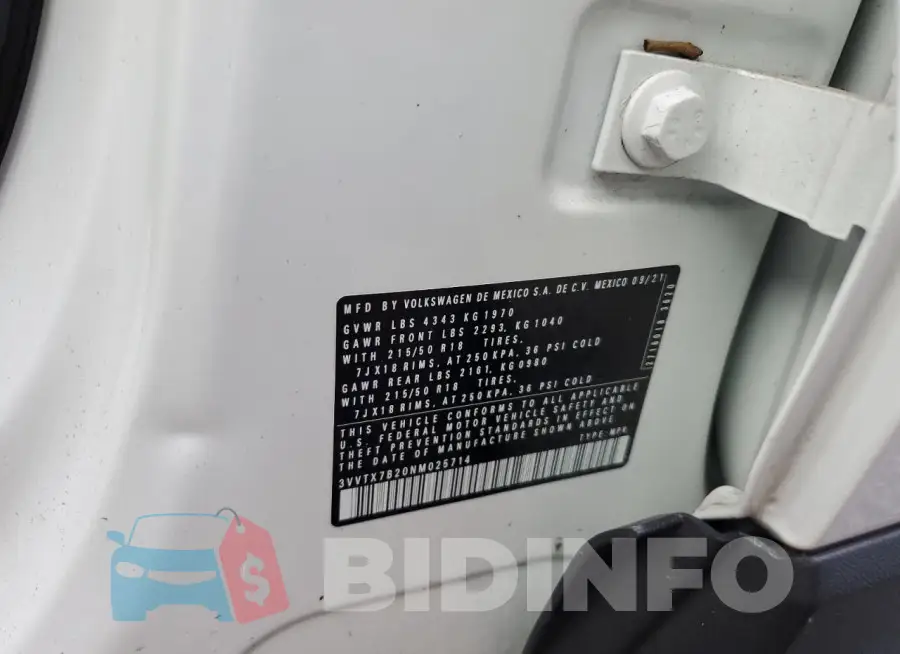 3VVTX7B20NM025714 Photo# 14