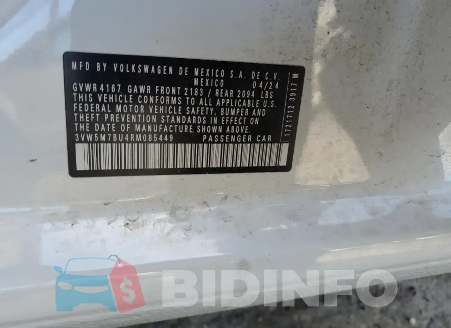 3VW5M7BU4RM085449 Photo# 12